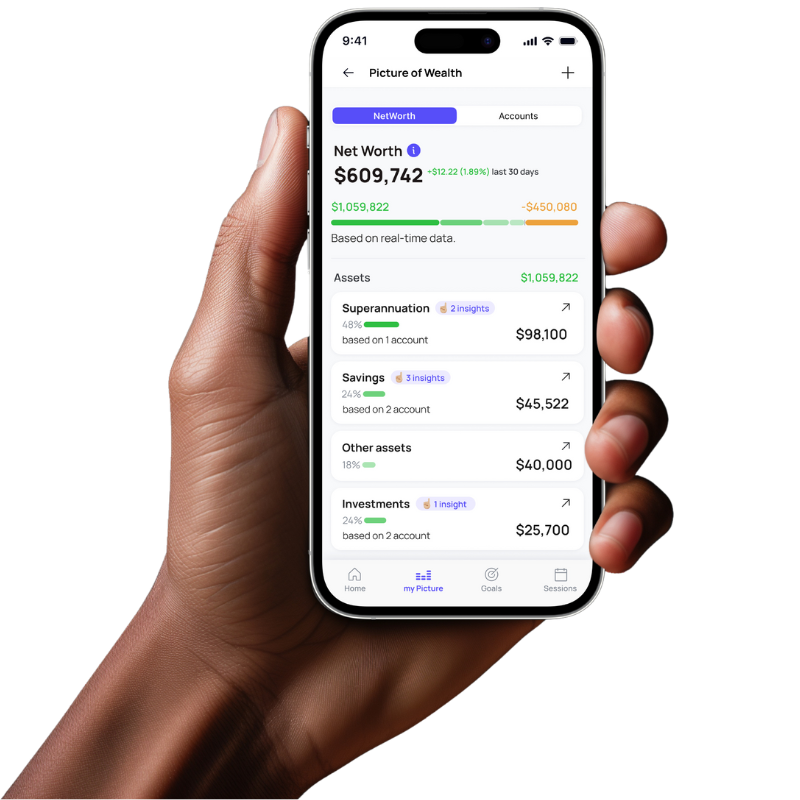 PictureWealth Mobile APP Net worth snapshot